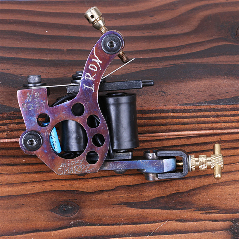 10 Wrap Coils Tattoo Liner And Shader Gun Handmade Machine,Beginner
